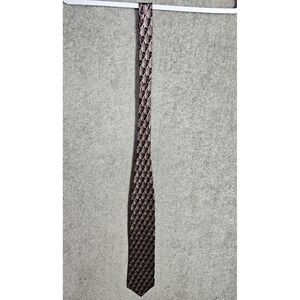 Zianetti Italian Silk Collection Extra Long Tie Made in USA Geometric Pointed